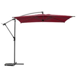 Parasol Décentré Carré Manoa Bordeaux Hespéride -ATMOSPHERA || Intex || Demeyere Soldes parasol decentre carre manoa bordeaux hesperide 1