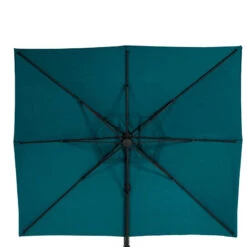 Parasol Décentré Eléa Inclinable Rectangulaire Bleu Canard Hespéride -ATMOSPHERA || Intex || Demeyere Soldes parasol decentre elea inclinable 3x4 bleu canard hesperide 2