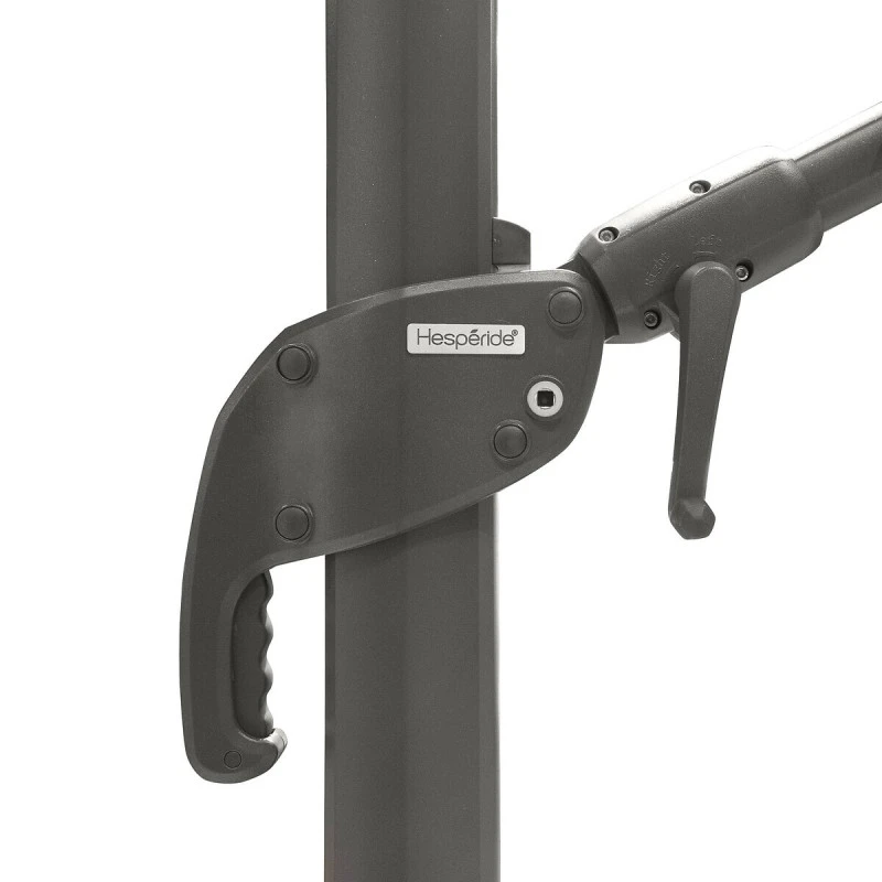 Parasol Décentré Eléa Rectangulaire Toile Sunbrella® Anthracite Hespéride 5 Parasol Décentré Eléa Rectangulaire Toile Sunbrella® Anthracite Hespéride – Image 3