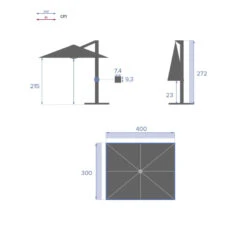 Parasol Décentré Eléa Rectangulaire Toile Sunbrella® Anthracite Hespéride 13 Parasol Décentré Eléa Rectangulaire Toile Sunbrella® Anthracite Hespéride -ATMOSPHERA || Intex || Demeyere Soldes parasol decentre elea rectangulaire sunbrella anthracite hesperide 3