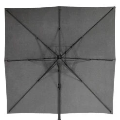 Parasol Décentré Eléa Inclinable Carré Oléfine Anthracite Hespéride -ATMOSPHERA || Intex || Demeyere Soldes parasol decentre inclinable carre olefine anthracite hesperide 1 2