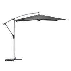 Parasol Décentré Rond Manoa Ardoise Hespéride -ATMOSPHERA || Intex || Demeyere Soldes parasol decentre rond manoa ardoise hesperide 1 1