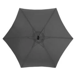 Parasol Décentré Rond Manoa Ardoise Hespéride -ATMOSPHERA || Intex || Demeyere Soldes parasol decentre rond manoa ardoise hesperide 1 2