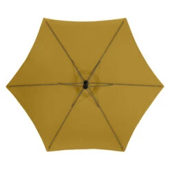 Parasol Décentré Rond Manoa Jaune Moutarde Hespéride -ATMOSPHERA || Intex || Demeyere Soldes parasol decentre rond manoa jaune moutarde hesperide 4