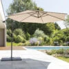 Parasol Décentré Rond Manoa Taupe Hespéride -ATMOSPHERA || Intex || Demeyere Soldes parasol decentre rond manoa taupe hesperide