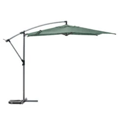 Parasol Décentré Rond Manoa Vert Olive Hespéride -ATMOSPHERA || Intex || Demeyere Soldes parasol decentre rond manoa vert olive hesperide 1