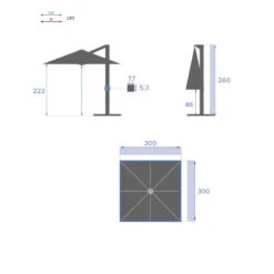 Parasol Déporté Carré Equador Bordeaux Hespéride 17 Parasol Déporté Carré Equador Bordeaux Hespéride -ATMOSPHERA || Intex || Demeyere Soldes parasol deporte carre equador bordeaux hesperide 7