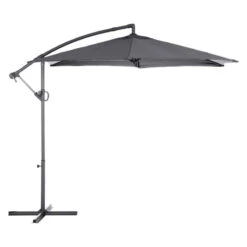 Parasol Déporté Rond Janeiro Ardoise Hespéride -ATMOSPHERA || Intex || Demeyere Soldes parasol deporte rond janeiro ardoise hesperide 1