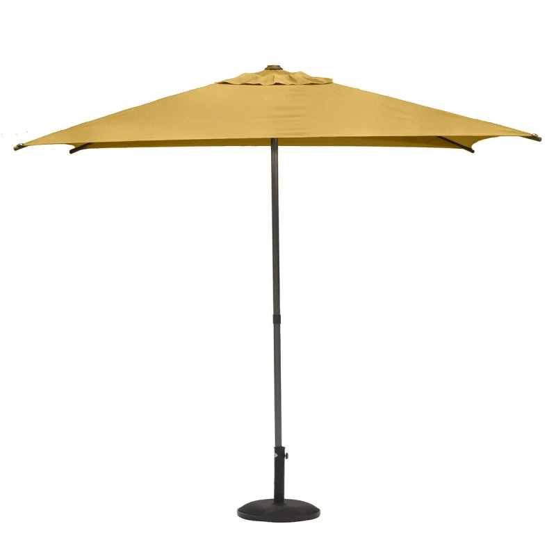 Parasol Droit Carré 2,5x2,5m Soya Jaune Moutarde Hespéride 4 Parasol Droit Carré 2,5x2,5m Soya Jaune Moutarde Hespéride – Image 2