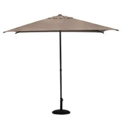Parasol Droit Carré 2,5x2,5m Soya Taupe Hespéride -ATMOSPHERA || Intex || Demeyere Soldes parasol droit carre 25x25m soya taupe hesperide 1