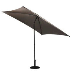 Parasol Droit Carré 2,5x2,5m Soya Taupe Hespéride -ATMOSPHERA || Intex || Demeyere Soldes parasol droit carre 25x25m soya taupe hesperide 2