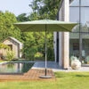 Parasol Droit Carré 2,5x2,5m Soya Vert Olive Hespéride -ATMOSPHERA || Intex || Demeyere Soldes parasol droit carre 25x25m soya vert olive hesperide