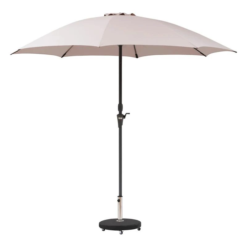 Parasol Droit Rond 2,7m Sisko Taupe Hespéride 4 Parasol Droit Rond 2,7m Sisko Taupe Hespéride – Image 2