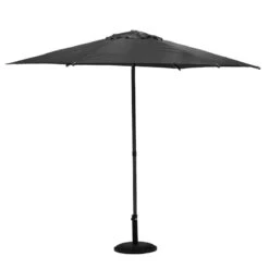 Parasol Droit Rond 2,7m Soya Ardoise Hespéride -ATMOSPHERA || Intex || Demeyere Soldes parasol droit rond 27m soya ardoise hesperide 1 4