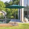 Parasol Droit Rond 2,7m Soya Bleu Canard Hespéride 2 Parasol Droit Rond 2,7m Soya Bleu Canard Hespéride -ATMOSPHERA || Intex || Demeyere Soldes parasol droit rond 27m soya bleu canard hesperide