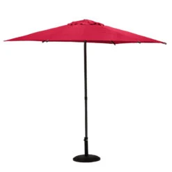 Parasol Droit Rond 2,7m Soya Grenade Hespéride -ATMOSPHERA || Intex || Demeyere Soldes parasol droit rond 27m soya grenade hesperide 1