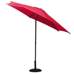 Parasol Droit Rond 2,7m Soya Grenade Hespéride -ATMOSPHERA || Intex || Demeyere Soldes parasol droit rond 27m soya grenade hesperide 2