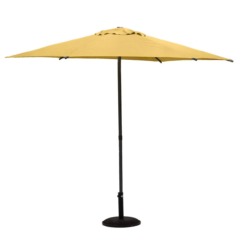 Parasol Droit Rond 2,7m Soya Jaune Moutarde Hespéride 4 Parasol Droit Rond 2,7m Soya Jaune Moutarde Hespéride – Image 2