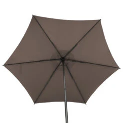 Parasol Droit Rond 2,7m Soya Taupe Hespéride -ATMOSPHERA || Intex || Demeyere Soldes parasol droit rond 27m soya taupe hesperide 4