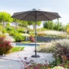 Parasol Mat Central Rond 3m Loompa Ardoise Hespéride 1 Parasol Mat Central Rond 3m Loompa Ardoise Hespéride -ATMOSPHERA || Intex || Demeyere Soldes parasol mat central rond 3 loompa ardoise hesperide