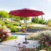 Parasol Mat Central Rond 3m Loompa Bordeaux Hespéride -ATMOSPHERA || Intex || Demeyere Soldes parasol mat central rond 3m loompa bordeaux hesperide
