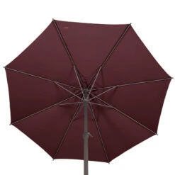 Parasol Mat Central Rond 3m Loompa Bordeaux Hespéride -ATMOSPHERA || Intex || Demeyere Soldes parasol mat central rond 3m loompa bordeaux hesperide 3