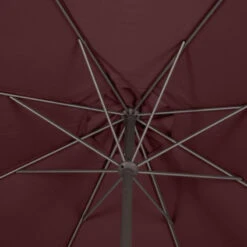 Parasol Mat Central Rond 3m Loompa Bordeaux Hespéride -ATMOSPHERA || Intex || Demeyere Soldes parasol mat central rond 3m loompa bordeaux hesperide 4