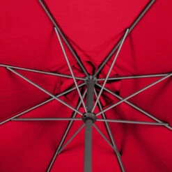 Parasol Mat Central Rond 3m Loompa Grenade Hespéride -ATMOSPHERA || Intex || Demeyere Soldes parasol mat central rond 3m loompa grenade hesperide 6