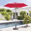 Parasol Rond 2,3m Anzio Grenade Hespéride -ATMOSPHERA || Intex || Demeyere Soldes parasol rond 23m anzio grenade hesperide