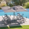 Parasol Setiri 16 M² Ardoise Hespéride -ATMOSPHERA || Intex || Demeyere Soldes parasol setiri 16 m ardoise hesperide