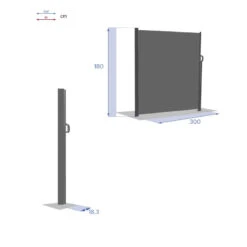 Paravent écran Antao Graphite Hespéride -ATMOSPHERA || Intex || Demeyere Soldes paravent ecran antao graphite hesperide 1 6