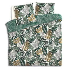 Parure De Lit Tropik Vert/blanc/moutarde 240x220 Atmosphera -ATMOSPHERA || Intex || Demeyere Soldes parure de lit tropik vertblancmoutarde 240x220 atmosphera 1