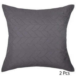 PARURE LIT 2 P. TRESSES DESSUS LIT 2 TAIES GRIS ATMOSPHERA -ATMOSPHERA || Intex || Demeyere Soldes parure lit 2 p tresses dessus lit 2 taies gris atmosphera 2