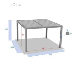 Pergola Bioclimatique Majaé Module De Base Hespéride -ATMOSPHERA || Intex || Demeyere Soldes pergola bioclimatique majae module de base hesperide 4