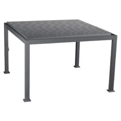 Pergola Carrée 3,6x3,6m Evora Graphite Hespéride -ATMOSPHERA || Intex || Demeyere Soldes pergola carree 36x36m evora graphite hesperide 2