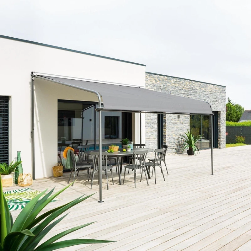 Pergola Store Madère Ardoise Hespéride 3 Pergola Store Madère Ardoise Hespéride