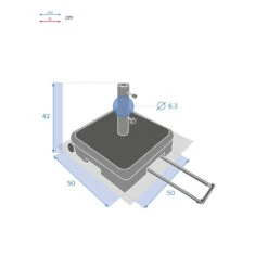 Pied De Parasol Valise à Roulettes Lostano 40kg Hespéride -ATMOSPHERA || Intex || Demeyere Soldes pied de parasol valise roulettes lostano 40kg hesperide 5