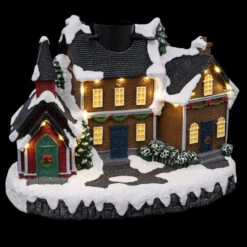 Pied De Sapin Village De Noël Lumineux -ATMOSPHERA || Intex || Demeyere Soldes pied de sapin village de noel lumineux 1