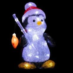 Pingouin Lumineux LED Extérieur H25 Cm