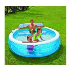 Piscine Familiale Avec Banquette Intégrée Intex -ATMOSPHERA || Intex || Demeyere Soldes piscine familiale avec banquette integree intex 4