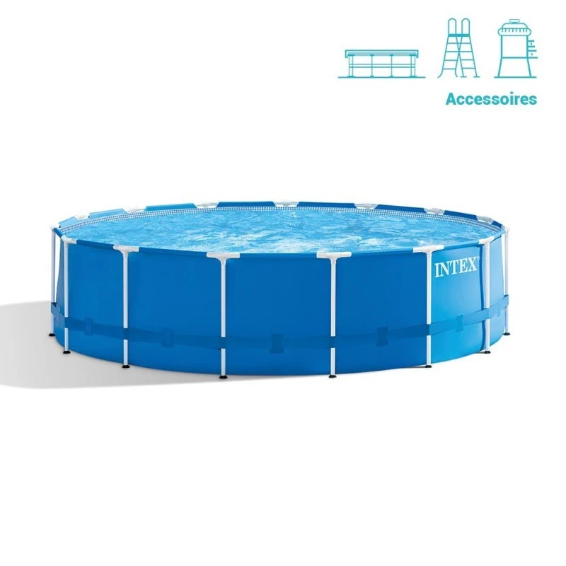 Piscine Tubulaire Ronde Intex 4,57 X 1,22 M Avec Accessoires Intex 5 Piscine Tubulaire Ronde Intex 4,57 X 1,22 M Avec Accessoires Intex – Image 3