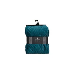 Plaid Géant 180x230 Fourrure Bleu Canard Atmosphera -ATMOSPHERA || Intex || Demeyere Soldes plaid geant 180x230 fourrure bleu canard atmosphera 2