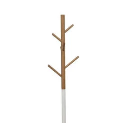 Porte Manteaux Blanc Et Naturel -ATMOSPHERA || Intex || Demeyere Soldes porte manteaux blanc et naturel 1