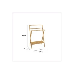 Porte Serviettes Bambou Lab'n Modul 5Five -ATMOSPHERA || Intex || Demeyere Soldes porte serviette bambou lab n modu 1