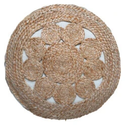 Pouf En Jute Ajouré 43x18 Atmosphera -ATMOSPHERA || Intex || Demeyere Soldes pouf en jute ajoure 43x18 atmosphera 4