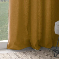 Rideau Isolant Tim Ocre 140x260 Atmosphera -ATMOSPHERA || Intex || Demeyere Soldes rideau isolant tim ocre 140x260 atmosphera 1