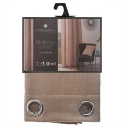 Rideau Isolant Tim Taupe 140x260 Atmosphera -ATMOSPHERA || Intex || Demeyere Soldes rideau isolt tim taupe 140x260 atmosphera 2