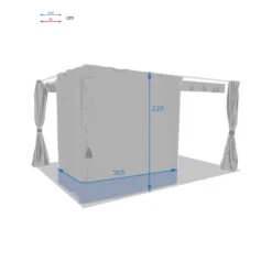 Rideaux Ardoises Pour Tonnelle Rectangulaire Palmeira Hespéride -ATMOSPHERA || Intex || Demeyere Soldes rideaux ardoises pour tonnelle rectangulaire palmeira hesperide 3