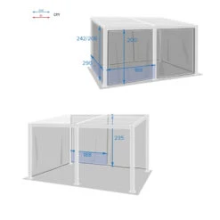 Rideaux Moustiquaires Pour Tonnelle 4x3 M Avila Hespéride 5 Rideaux Moustiquaires Pour Tonnelle 4x3 M Avila Hespéride -ATMOSPHERA || Intex || Demeyere Soldes rideaux moustiquaires pour tonnelle 4x3 m avila hesperide 1