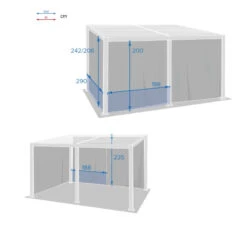 Rideaux Opaques Pour Tonnelle 4x3 M Avila Hespéride -ATMOSPHERA || Intex || Demeyere Soldes rideaux opaques pour tonnelle 4x3 m avila hesperide 2